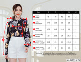 Vertier : No.81053 เสื้อแขนยาวพิมพ์ลาย | Printed Long Sleeve Blouse