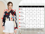 Maristar : No.2056 เสื้อแขนยาวพิมพ์ลาย | Printed Long Sleeve Blouse