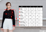 Maristar : No.2077 เสื้อแขนยาวสีพื้น | Solid Long Sleeve Blouse