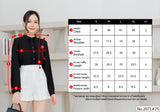 Miss Daisy : No.2071 เสื้อแขนยาวสีพื้น | Solid Long Sleeve Blouse