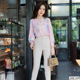 Maristar : No.2008 เสื้อแขนยาวพิมพ์ลาย | Printed Long Sleeve Blouse