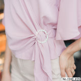Maristar : No.1948 เสื้อแขนสั้นสีพื้น | Solid Short Sleeve Blouse