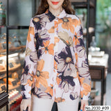 Miss Daisy : No.2030 เสื้อแขนยาวพิมพ์ลาย | Printed Long Sleeve Blouse