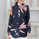 Miss Daisy : No.2068 เสื้อแขนยาวพิมพ์ลาย | Printed Long Sleeve Blouse