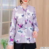 Maristar : No.2062 เสื้อแขนยาวพิมพ์ลาย | Printed Long Sleeve Blouse