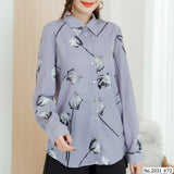 Maristar : No.2031 เสื้อแขนยาวพิมพ์ลาย | Printed Long Sleeve Blouse