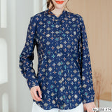 Miss Daisy : No.2058 เสื้อแขนยาวพิมพ์ลาย | Printed Long Sleeve Blouse