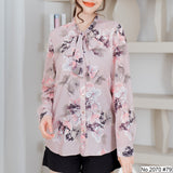Miss Daisy : No.2070 เสื้อแขนยาวพิมพ์ลาย | Printed Long Sleeve Blouse