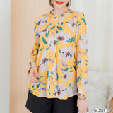 Miss Daisy : No.2055 เสื้อแขนยาวพิมพ์ลาย | Printed Long Sleeve Blouse