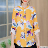 Miss Daisy : No.2061 เสื้อแขนยาวพิมพ์ลาย | Printed Long Sleeve Blouse