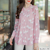 Maristar : No.2013 เสื้อแขนยาวพิมพ์ลาย | Printed Long Sleeve Blouse