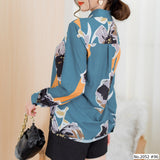 Miss Daisy : No.2052 เสื้อแขนยาวพิมพ์ลาย | Printed Long Sleeve Blouse