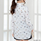 Miss Daisy : No.2069 เสื้อแขนยาวพิมพ์ลาย | Printed Long Sleeve Blouse