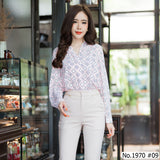 Maristar : No.1970 เสื้อแขนยาวพิมพ์ลาย | Printed Long Sleeve Blouse