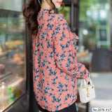 Maristar : No.2076 เสื้อแขนยาวพิมพ์ลาย | Printed Long Sleeve Blouse