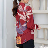 Miss Daisy : No.2067 เสื้อแขนยาวพิมพ์ลาย | Printed Long Sleeve Blouse