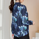 Maristar : No.2073 เสื้อแขนยาวพิมพ์ลาย | Printed Long Sleeve Blouse