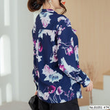 Vertier : No.81051 เสื้อแขนยาวพิมพ์ลาย | Printed Long Sleeve Blouse