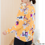 Maristar : No.2036 เสื้อแขนยาวพิมพ์ลาย | Printed Long Sleeve Blouse