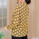 Maristar : No.2059 เสื้อแขนยาวพิมพ์ลาย | Printed Long Sleeve Blouse