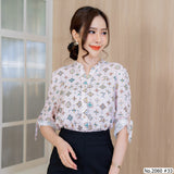 Maristar : No.2060 เสื้อแขนยาวพิมพ์ลาย | Printed Long Sleeve Blouse