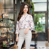 Maristar : No.1997 เสื้อแขนยาวพิมพ์ลาย | Printed Long Sleeve Blouse