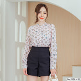 Miss Daisy : No.2058 เสื้อแขนยาวพิมพ์ลาย | Printed Long Sleeve Blouse