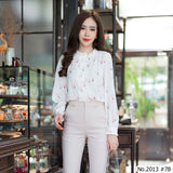 Maristar : No.2013 เสื้อแขนยาวพิมพ์ลาย | Printed Long Sleeve Blouse