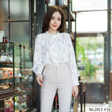 Maristar : No.2013 เสื้อแขนยาวพิมพ์ลาย | Printed Long Sleeve Blouse