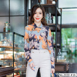 Miss Daisy : No.2030 เสื้อแขนยาวพิมพ์ลาย | Printed Long Sleeve Blouse
