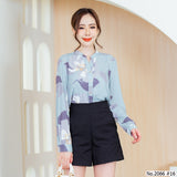 Miss Daisy : No.2066 เสื้อแขนยาวพิมพ์ลาย | Printed Long Sleeve Blouse