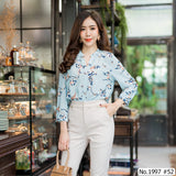 Maristar : No.1997 เสื้อแขนยาวพิมพ์ลาย | Printed Long Sleeve Blouse