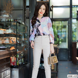 Maristar : No.2008 เสื้อแขนยาวพิมพ์ลาย | Printed Long Sleeve Blouse