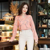 Maristar : No.2001 เสื้อแขนยาวพิมพ์ลาย | Printed Long Sleeve Blouse