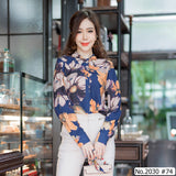 Miss Daisy : No.2030 เสื้อแขนยาวพิมพ์ลาย | Printed Long Sleeve Blouse
