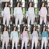 Maristar : No.2013 เสื้อแขนยาวพิมพ์ลาย | Printed Long Sleeve Blouse