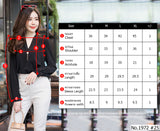 Maristar : No.1972 เสื้อแขนยาวสีพื้น | Solid Long Sleeve Blouse