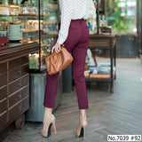 Miss Daisy : No.7039 กางเกงขายาว 9ส่วน | Cropped Pants