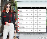 Maristar : No.1975 เสื้อแขนยาวสีพื้น | Solid Long Sleeve Blouse