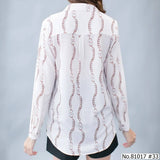 Vertier : No.81017 เสื้อแขนยาวพิมพ์ลาย | Printed Long Sleeve Blouse