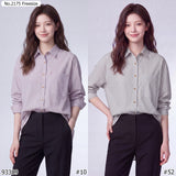 Maristar : No.2175 เสื้อแขนยาวพิมพ์ลาย | Printed Long Sleeve Blouse
