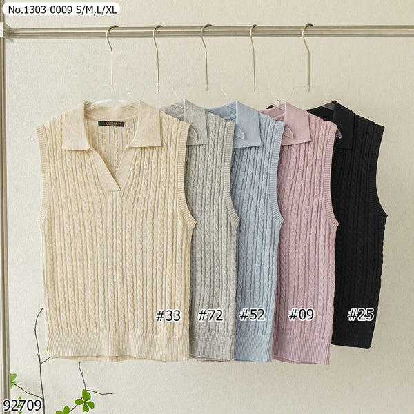 Vertier : No.1303-0009 เสื้อแขนกุด | Sleeveless