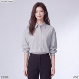 Vertier : No.81099 เสื้อแขนยาวพิมพ์ลาย | Printed Long Sleeve Blouse