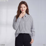 Vertier : No.81103 เสื้อแขนยาวพิมพ์ลาย | Printed Long Sleeve Blouse
