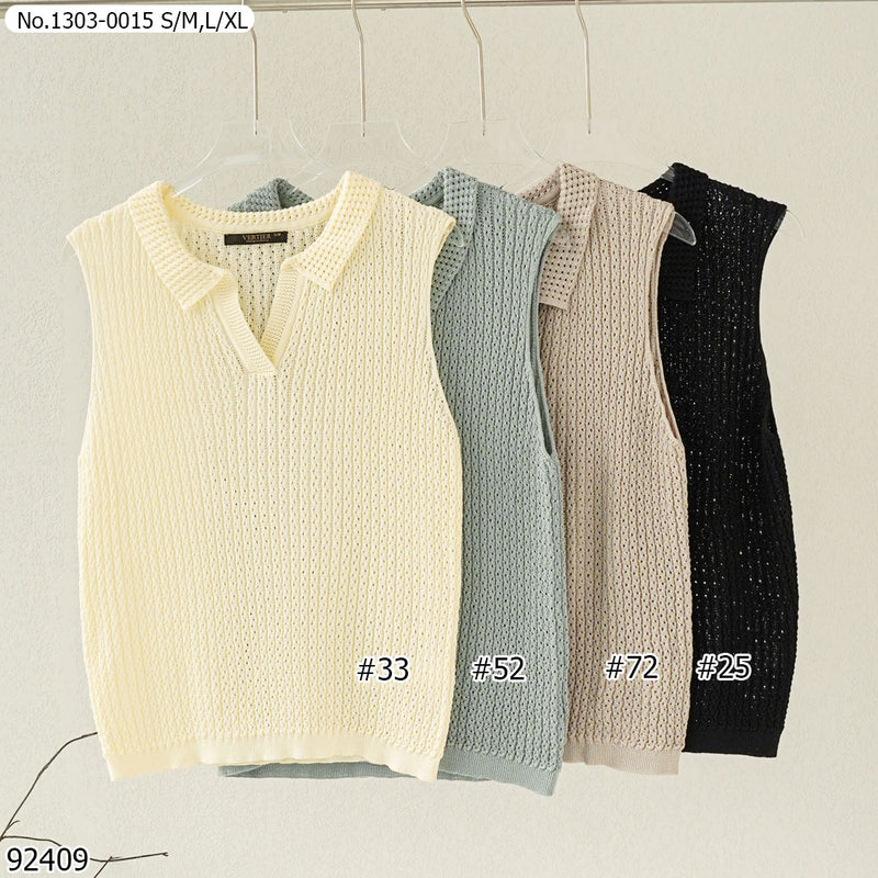 Vertier : No.1303-0015 เสื้อแขนกุด | Sleeveless