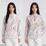 Maristar : No.2172 เสื้อแขนยาวพิมพ์ลาย | Printed Long Sleeve Blouse