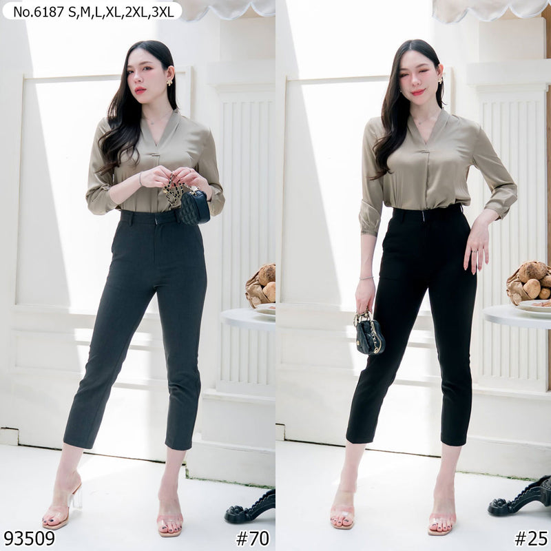 Maristar : No.6187 กางเกงขายาว 7ส่วน | Cropped Pants