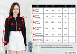 Vertier : No.81067 เสื้อแขนยาวสีพื้น | Solid Long Sleeve Blouse