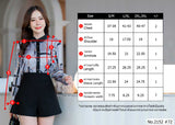 Maristar : No.2152 เสื้อแขนยาวพิมพ์ลาย | Printed Long Sleeve Blouse