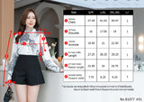 Vertier : No.81077 เสื้อแขนยาวพิมพ์ลาย | Printed Long Sleeve Blouse